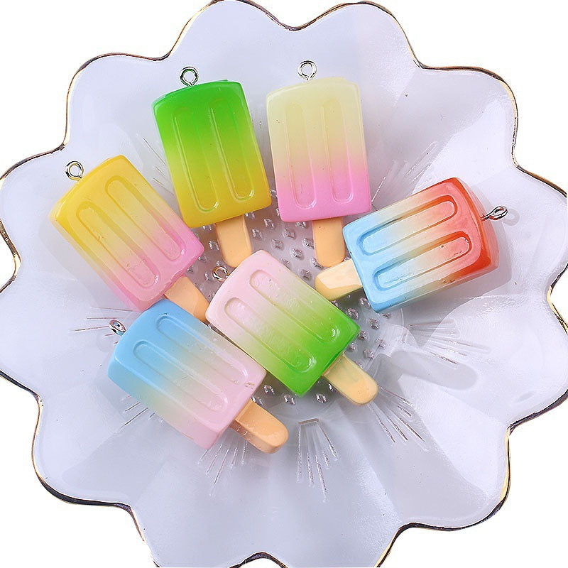 Accesorios de llaves de helado de gradiente de resina de 20 piezas al por mayor